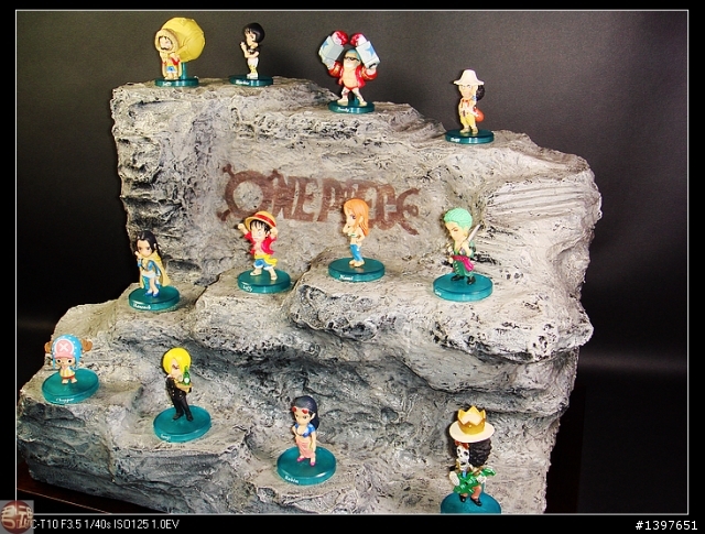 仿石造S梯形場景海賊王專屬展示台