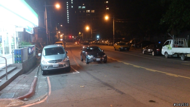 牠就在我眼前把車這樣給停好了...