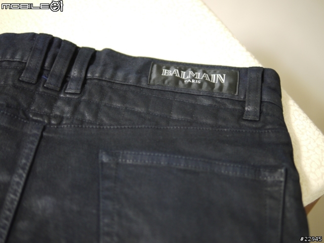 [分享][補實穿] 自打嘴巴.Balmain黑色格紋上蠟騎士褲