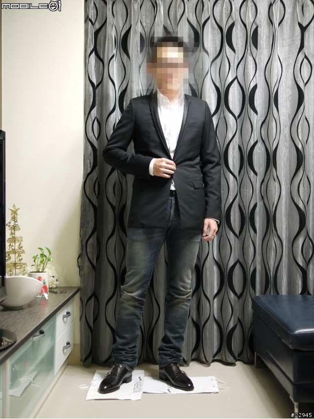 [分享] 暖身吧 西裝外套 X 刷色丹寧 X 雙扣皮鞋