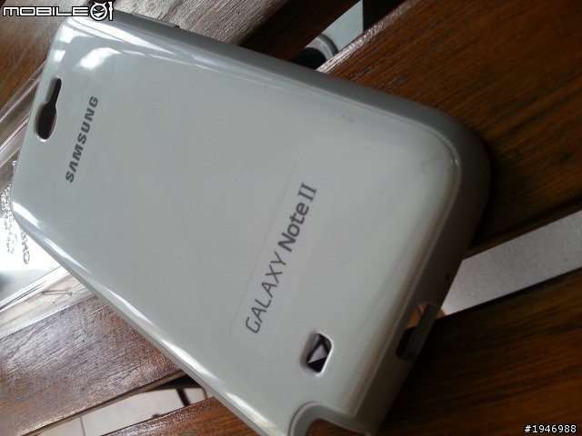 買了NOTE2原廠雙料保護背蓋(白色)
