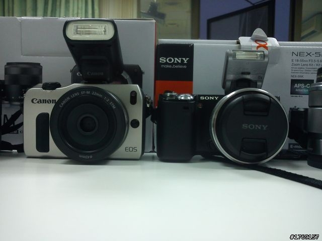 EOSM  VS NEX5N  (身材大比拼) 另附上不專業實拍照