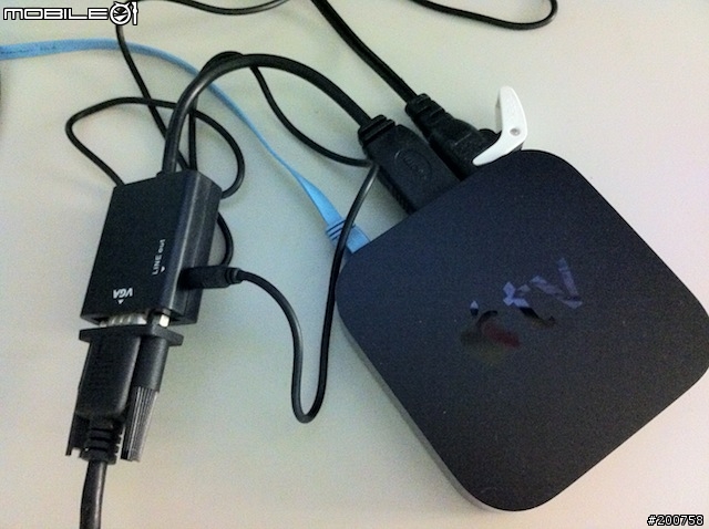 Apple TV3 利用HDMI轉VGA輸出(含立體音效) 的成功案例