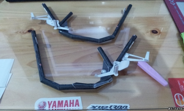 [紙模型製作] YAMAHA XJR1300重機模型製作~