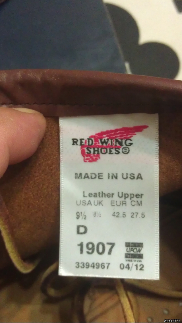 RED WING 1907  開箱文