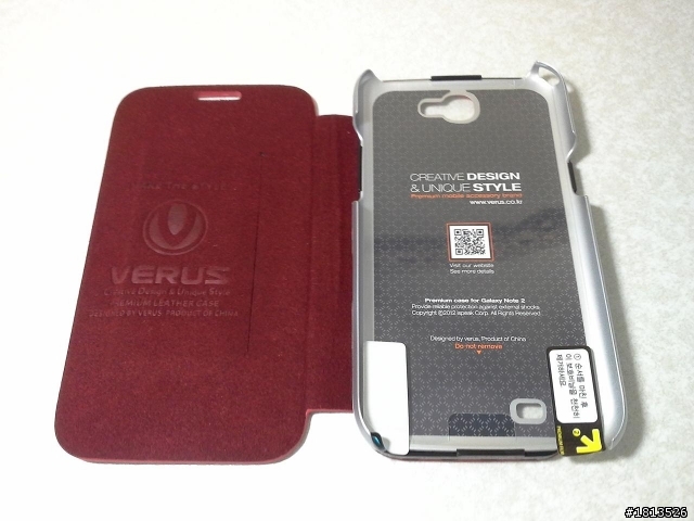 【開箱】Note2 紅色Verus可拆1+1皮套