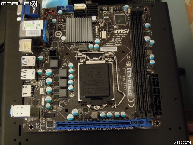 [開箱] [B75] 微星 msi B75IA-E33 迷你ITX主機板
