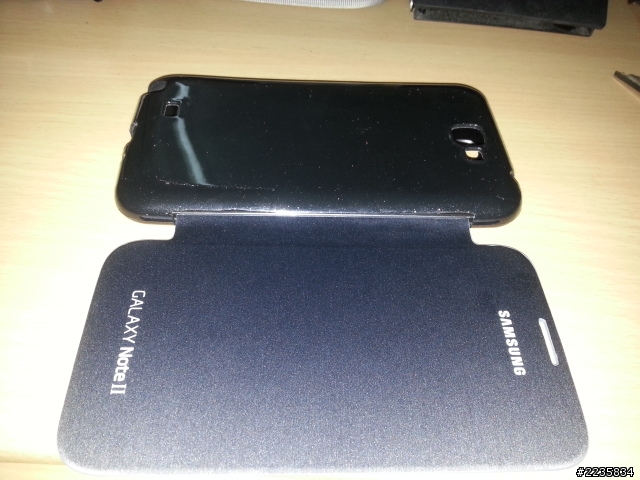 DIY_ note 2原廠皮套+軟套