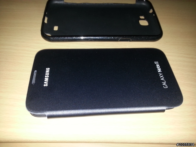 DIY_ note 2原廠皮套+軟套