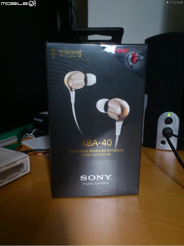 新手入坑第一隻耳機  SONY XBA-40開箱~