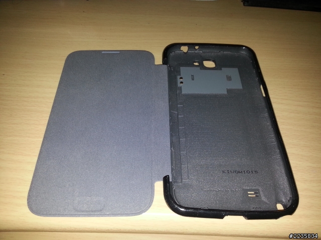 DIY_ note 2原廠皮套+軟套