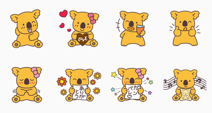 [Line贈圖] コアラのマーチ 樂天小熊圖