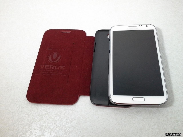 【開箱】Note2 紅色Verus可拆1+1皮套