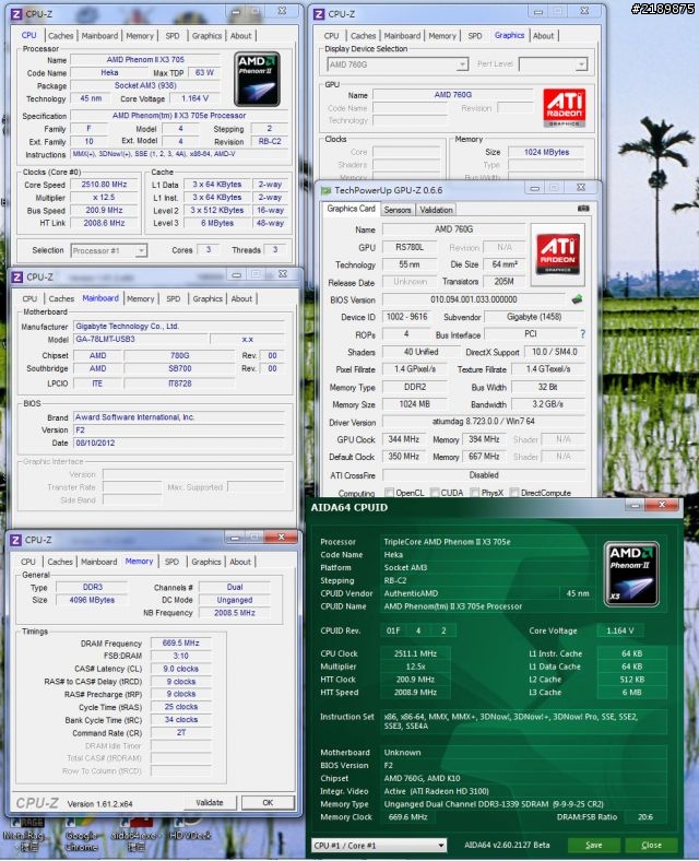 [敗家] AMD 760G還能吃打樁或推土機..這也太長壽了吧..老龍X3 705e上78LMT-USB3開動
