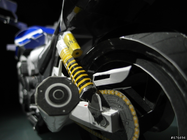 [紙模型製作] YAMAHA XJR1300重機模型製作~
