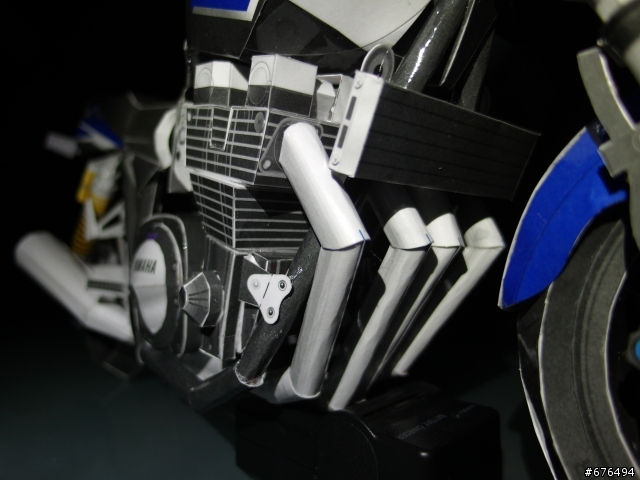[紙模型製作] YAMAHA XJR1300重機模型製作~