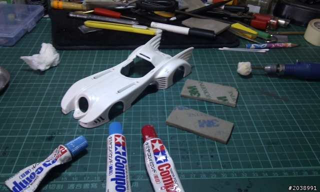白色惡魔 蝙蝠車 珍珠白版本 (製作過程.完成圖片分享)