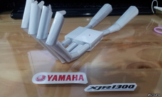 [紙模型製作] YAMAHA XJR1300重機模型製作~