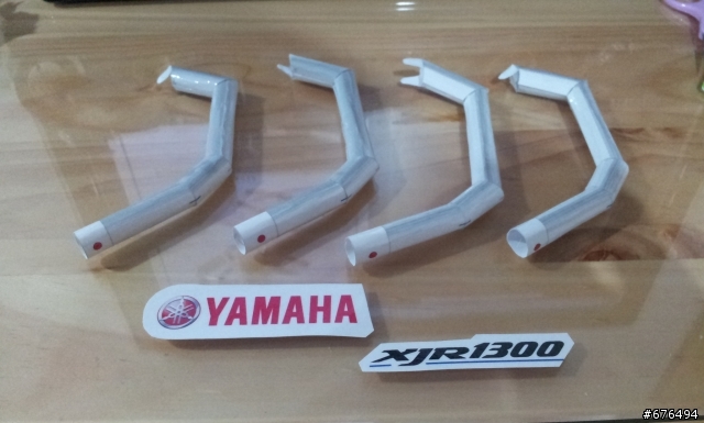 [紙模型製作] YAMAHA XJR1300重機模型製作~