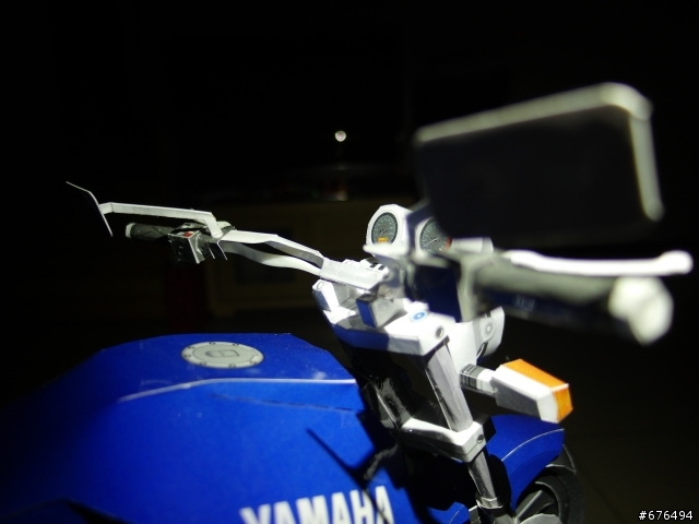 [紙模型製作] YAMAHA XJR1300重機模型製作~