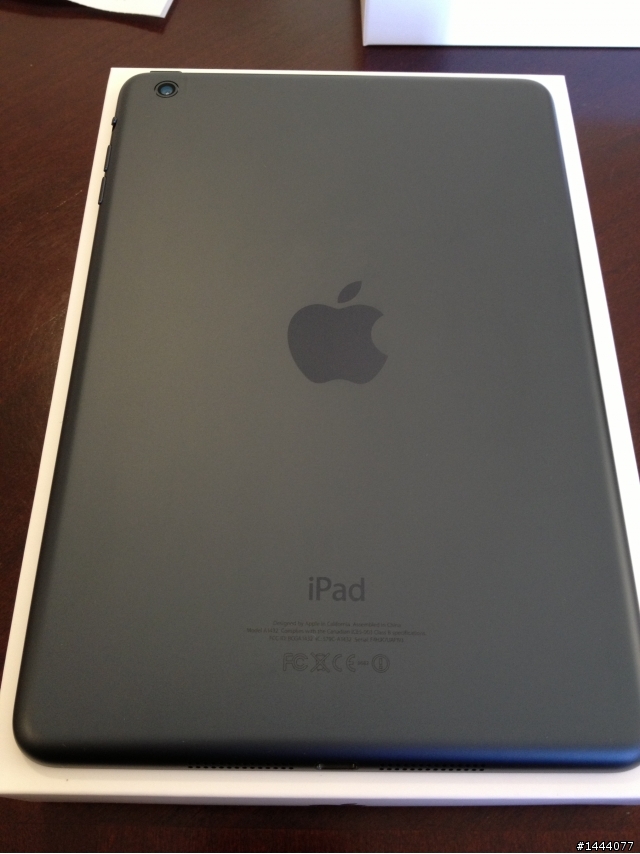 [開箱] 黑色 iPad Mini 手忙腳亂之新手開箱, 11/05新增一張中文字體圖.
