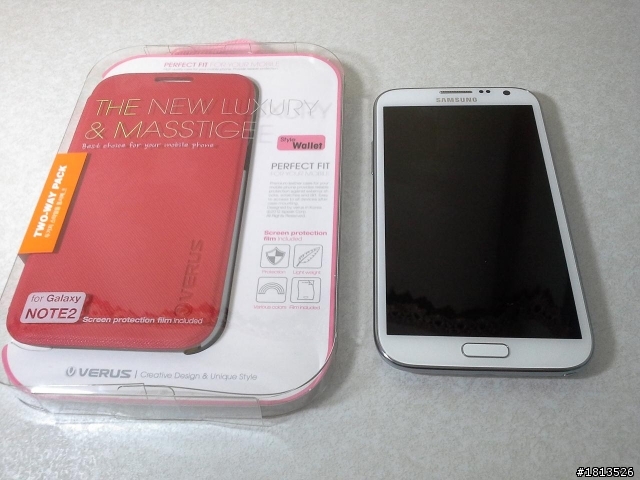 【開箱】Note2 紅色Verus可拆1+1皮套