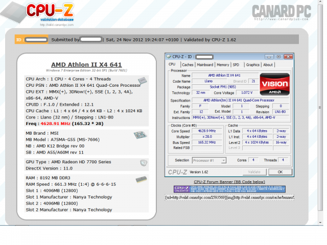 AMD X4-641 超外頻 ~~~ 空冷上(4G除1.3)