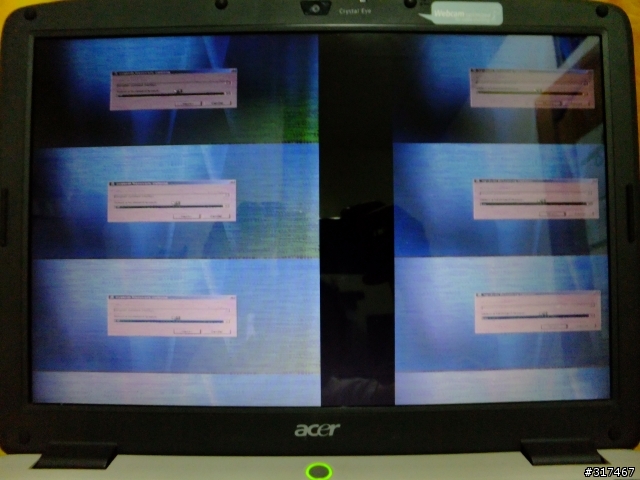 NB 螢幕畫面異常(多畫面)??