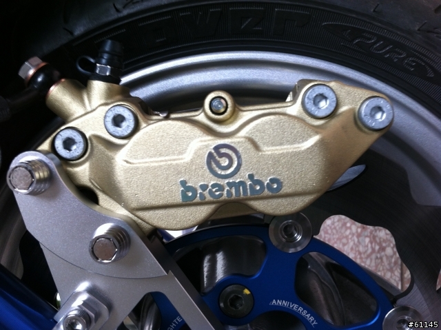 歡迎賞圖~我的new fighter換gjms前叉+大碟盤+brembo對四卡鉗