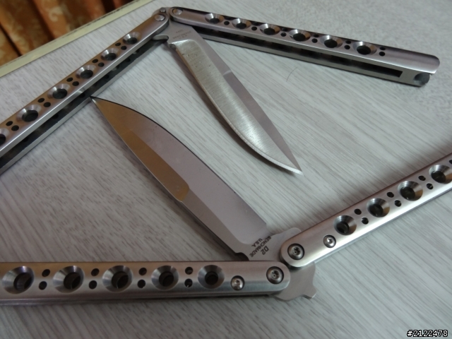 Benchmade bm62蝴蝶刀入手^^