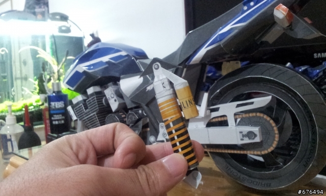 [紙模型製作] YAMAHA XJR1300重機模型製作~