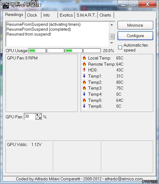 請問: SpeedFan 開出來長這樣正常嘛?