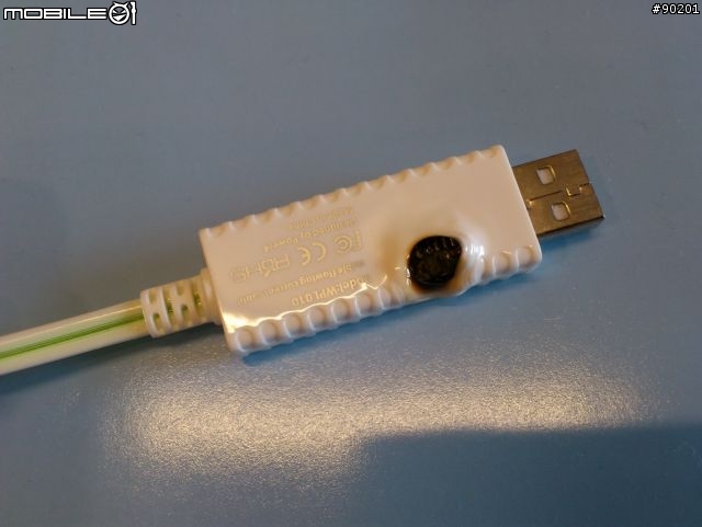 Power4 Micro USB流動發光線..燒掉了..請大家小心!!