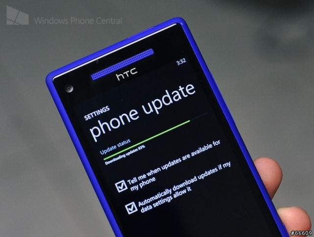 微軟現在正為HTC 8x作首度的WP8的OTA(無線更新)