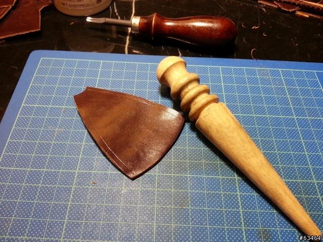 【手工皮件分享】舊瓶新裝之 Hand Made 野牛皮零錢包