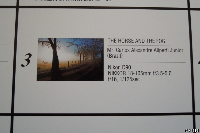 Nikon 2013年單眼相機月曆