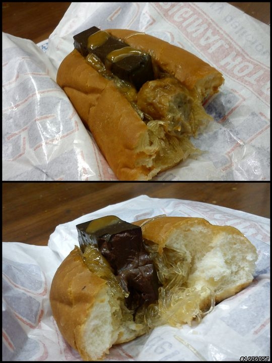 [暗黑料理] 關東煮大亨堡(麻辣)