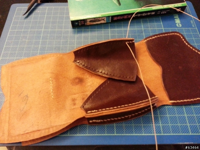 【手工皮件分享】舊瓶新裝之 Hand Made 野牛皮零錢包