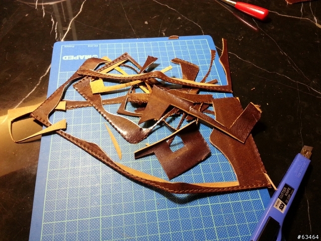 【手工皮件分享】舊瓶新裝之 Hand Made 野牛皮零錢包