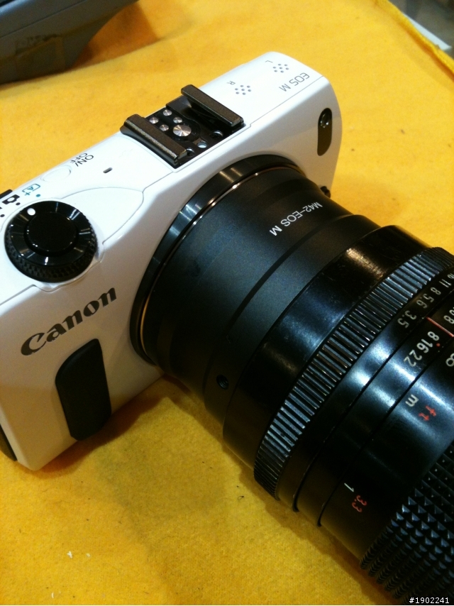 Canon EOS M系列轉接手動鏡蓋大樓囉！
