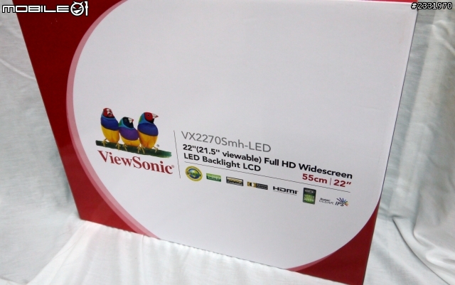 [開箱]ViewSonic的依依太可愛了…所以不小心就買了VX2270Smh