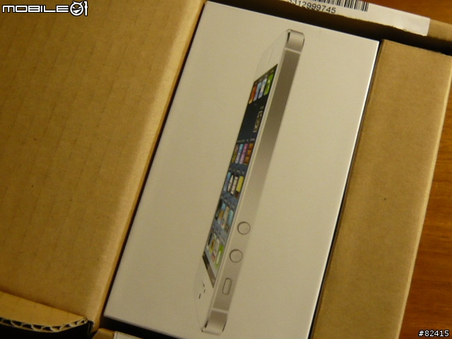 Apple store 官網12／14訂購的iPhone 5已經到貨了！