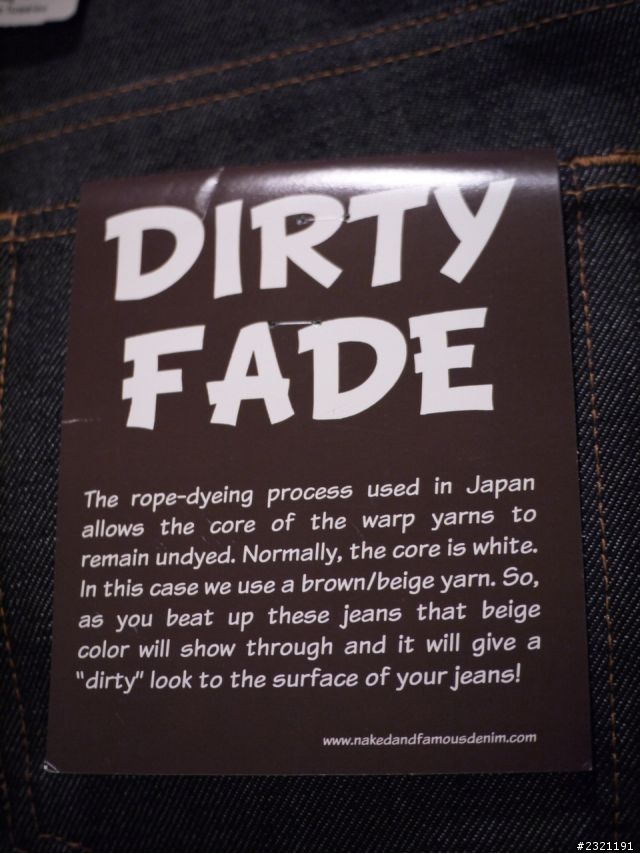 [分享] Naked & Famous WeirdGuy Denim - Dirty Fade