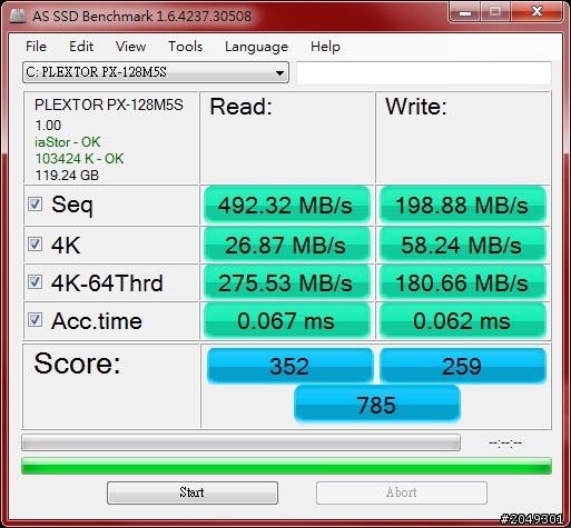 請問關於AS SSD問題