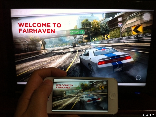 iPhone5 + Apple TV 遊戲畫面分享，圖少請見諒