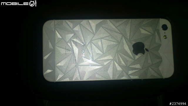 iphone 5  後背 保護貼 3件式 3D立體三角