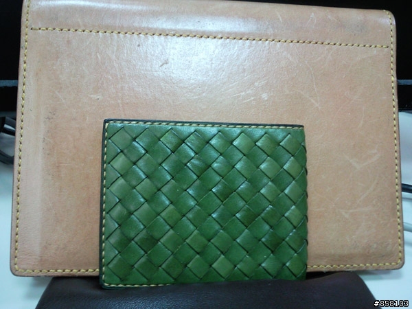 手工製作類似BV編織短皮夾