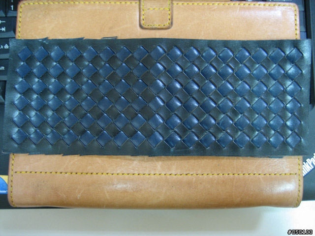 手工新方法製作漂亮BV編織短皮夾(3/4加入凹治具製作方法--1#)