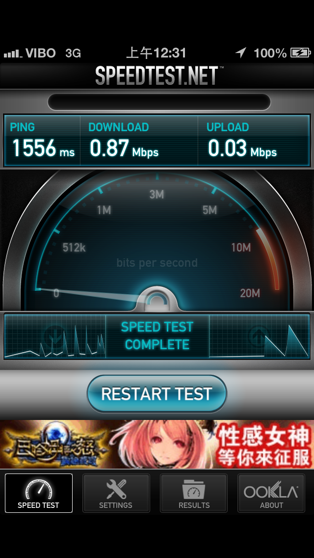 iphone5 用威寶3G網速問題