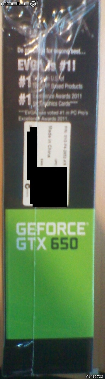 [傷眼開箱]EVGA GeForce GTX 650 SC 1GB